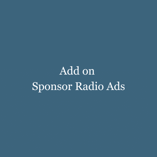 Sponsor radio & TV ads