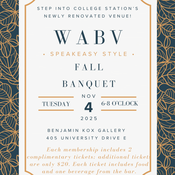 Tickets for Fall Banquet